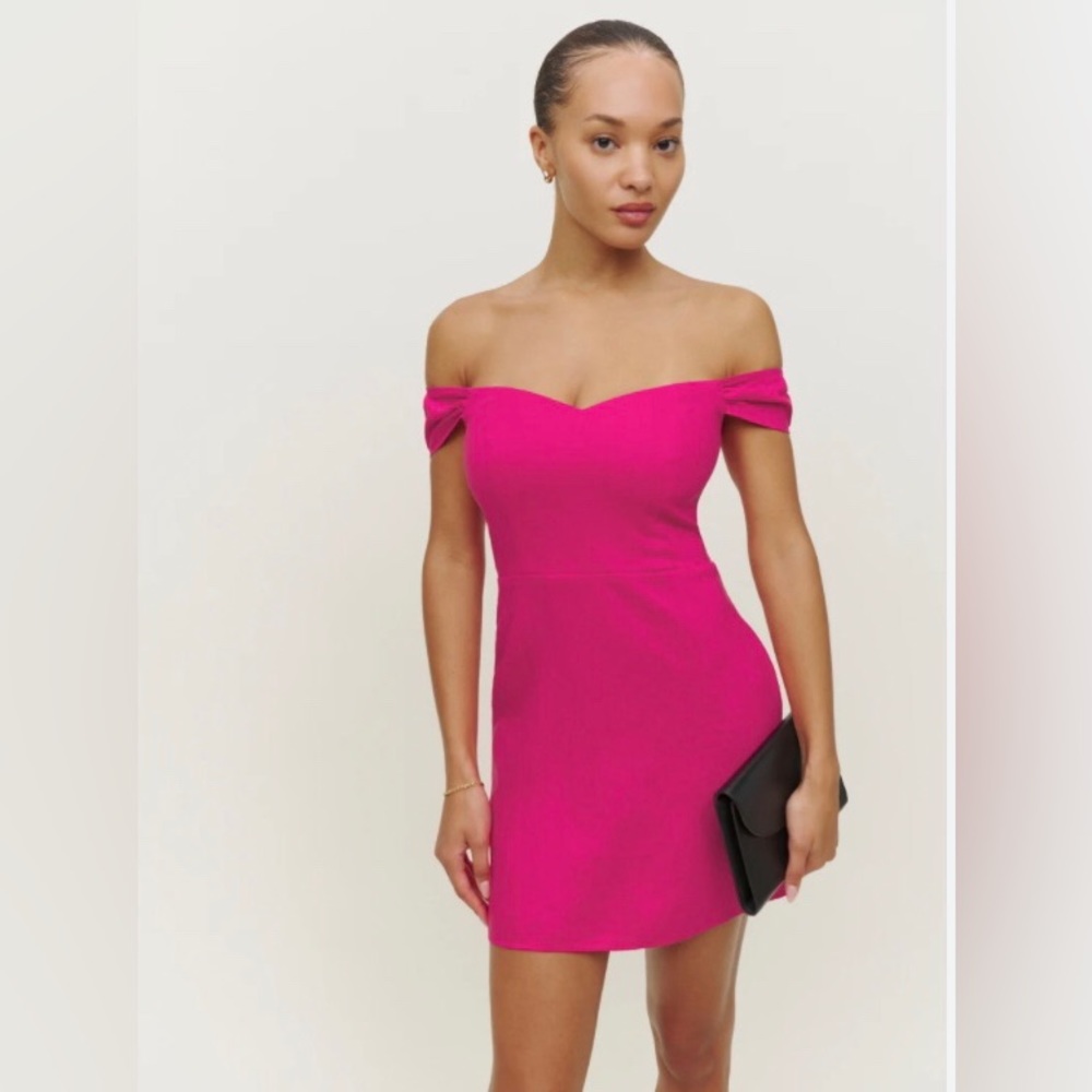Reformation Gavina Linen Dress in Corvette